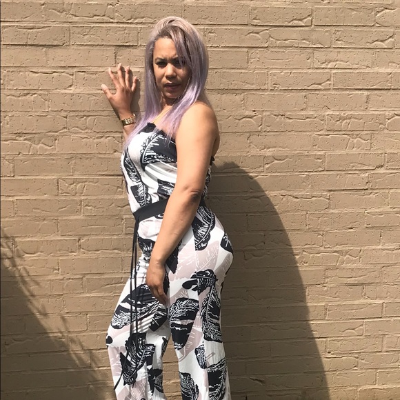 Other - M size jumpsuit with bare shoulders  NEW